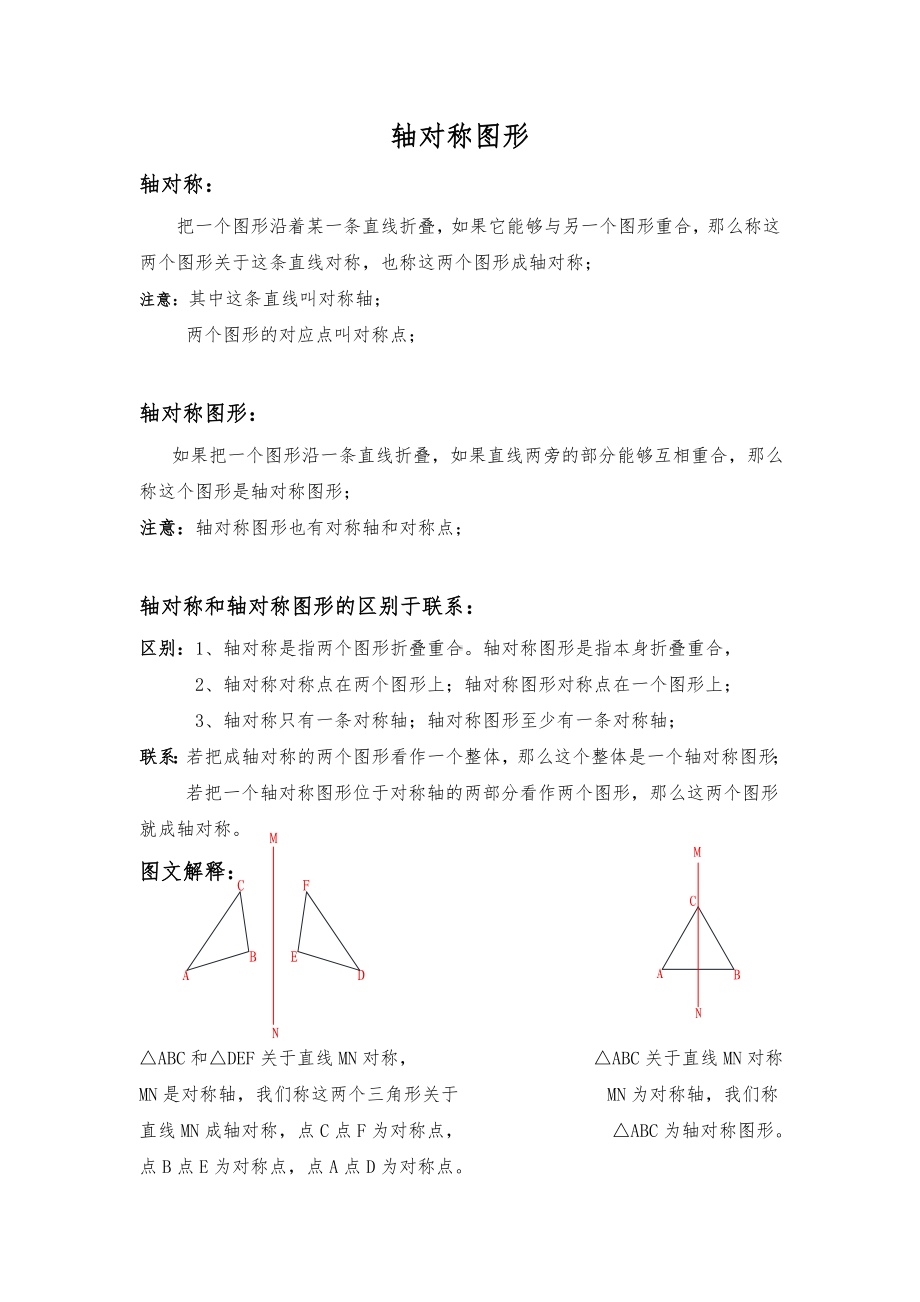 2022新苏科版八年级上册《数学》轴对称图形知识点总结讲解.doc_第1页