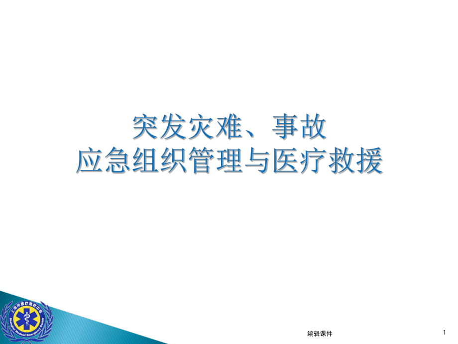 灾难事故现场救援的组织与管理与检伤急救课件.ppt_第1页