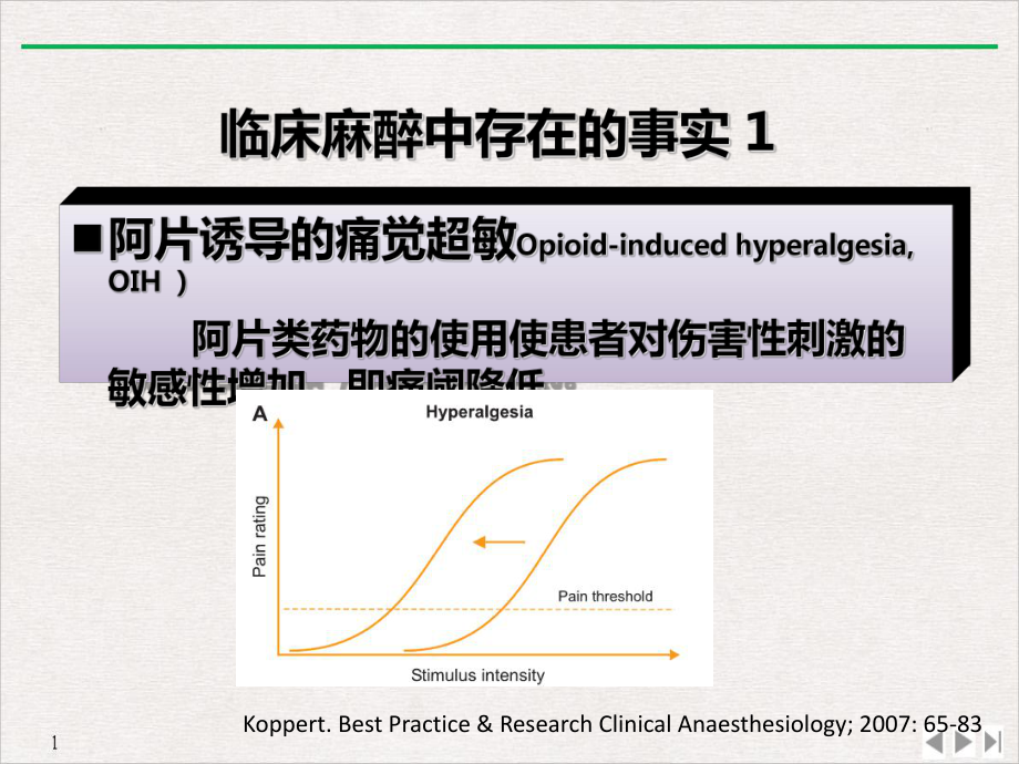 急性阿片耐受与痛觉敏化及处理对策进展完美课课件.ppt_第3页