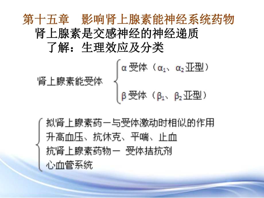 影响肾上腺素能神经系统药物课件.ppt_第1页