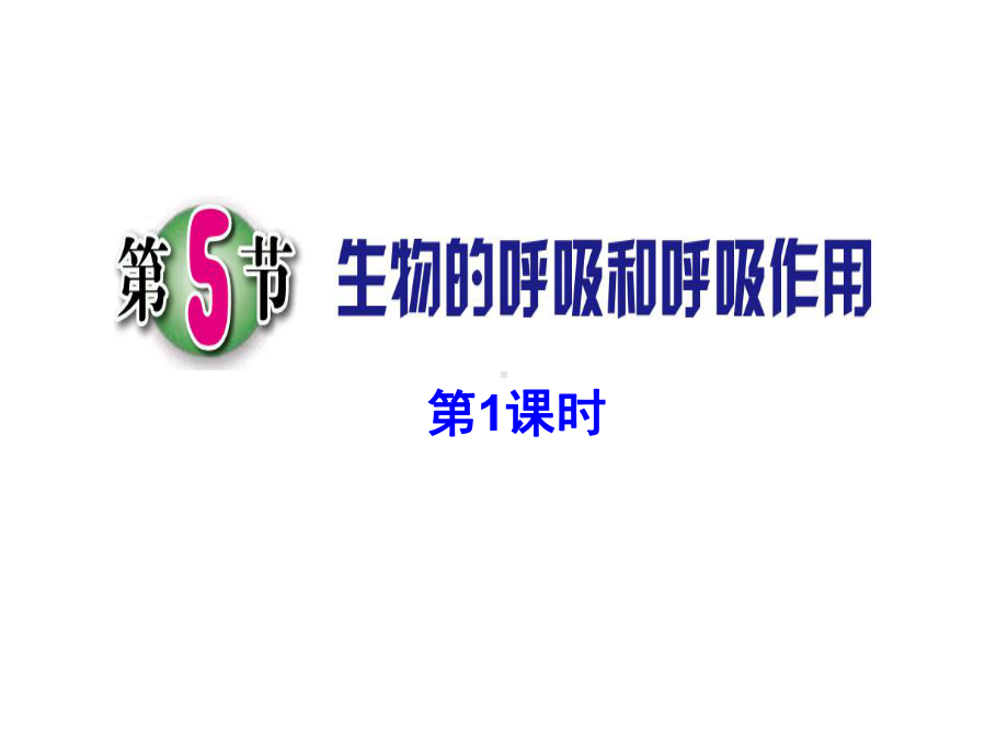 浙教版科学生物的呼吸和呼吸作用教学优质公开课含音频课件.ppt_第1页