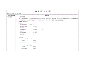 《财务管理》考试大纲参考模板范本.doc