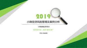 小微信贷风险管理及案例分析课件.pptx