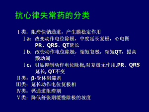 抗心律失常药的分类学习资料课件.ppt