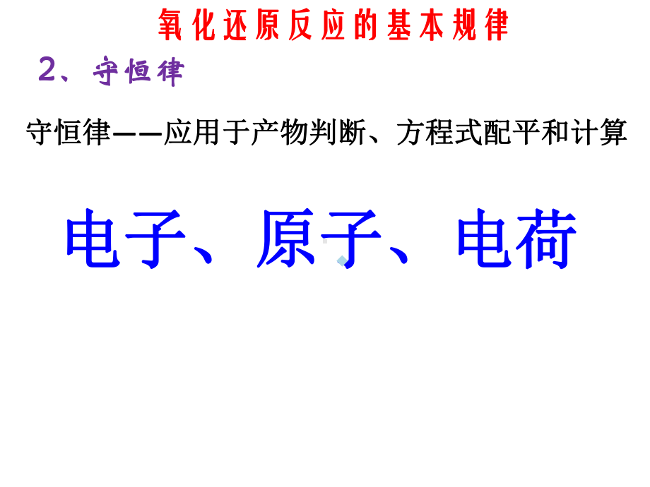 氧化还原反应基本规律和氧化性还原性强弱的比较方法名校课件.ppt_第3页