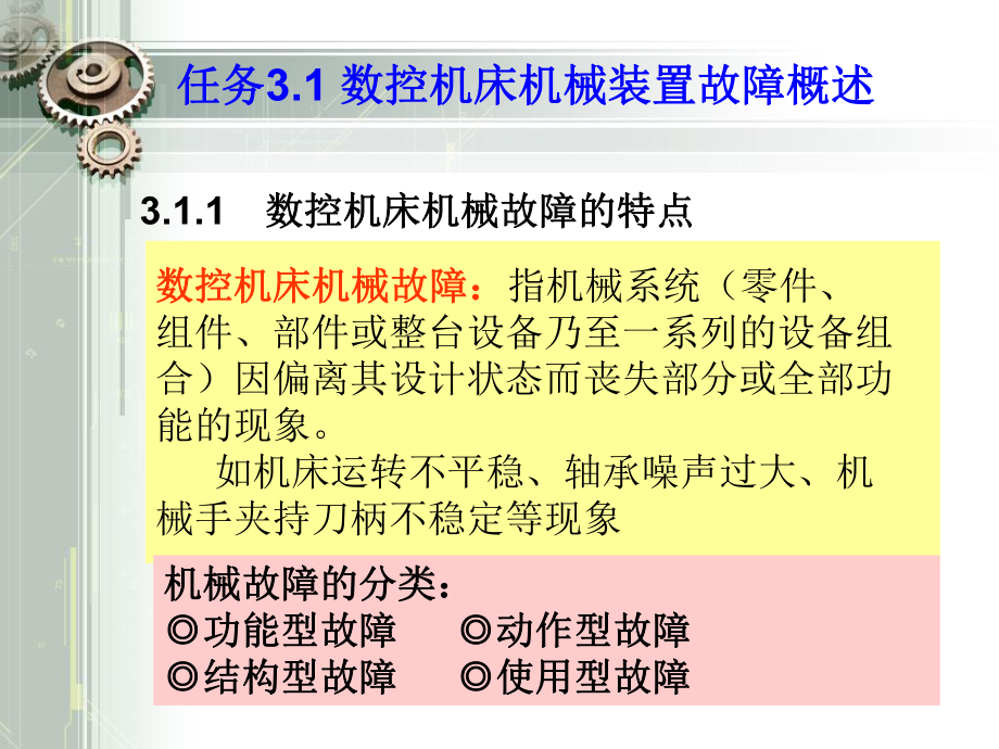 数控机床机械装置故障诊断与维修课件.ppt_第2页