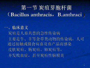 炭疽芽胞杆菌Bacillusanthracis课件.ppt