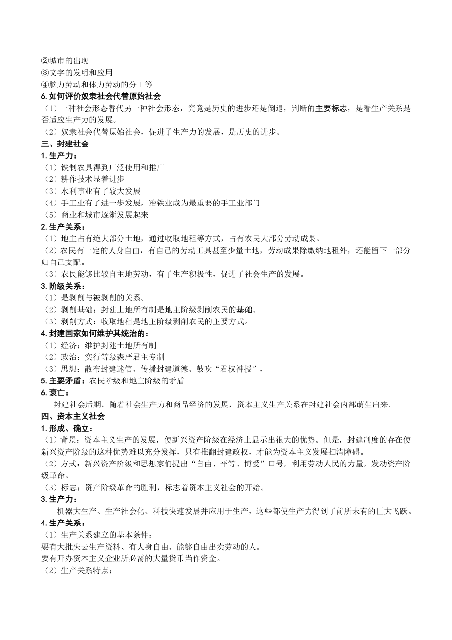 （部）统编版《高中政治》必修第一册中国特色社会主义 期中复习知识梳理.docx_第2页