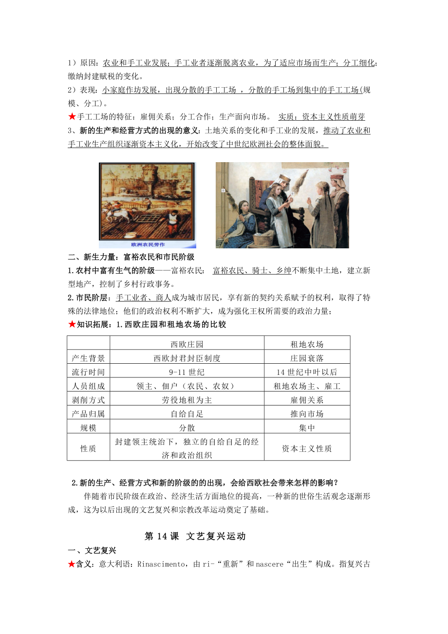 （部）统编版九年级上册《历史》复习提纲（世界近代史：13第-21课）.docx_第2页