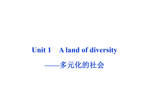 山东省高考英语一轮总复习-Unit1-A-land-of-diversity多元化的社会课件-新人教.ppt（纯ppt,可能不含音视频素材）