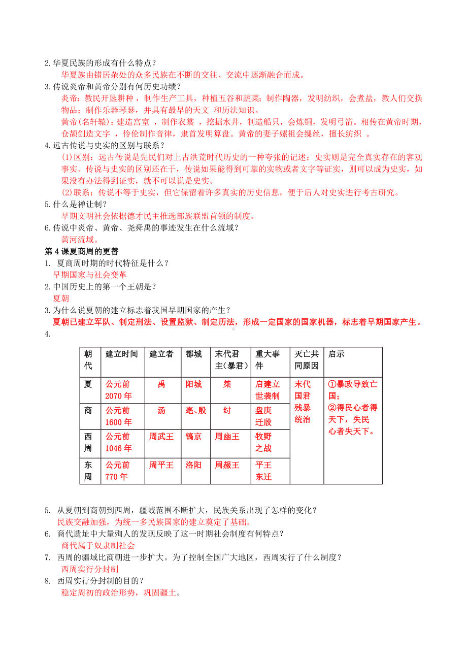 （部）统编版七年级上册《历史》第1-12课问答题复习提纲 .docx_第3页