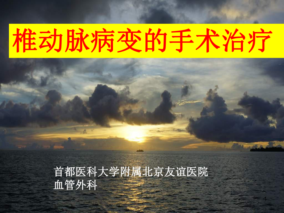 椎动脉病变的手术治疗课件.ppt_第1页