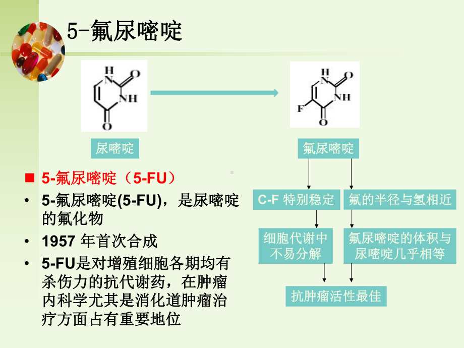 氟尿嘧啶类抗肿瘤药物演示教学课件.ppt_第2页