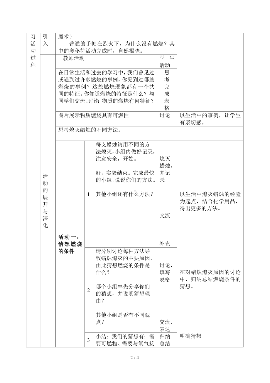 《常见的化学反应--燃烧》教学设计参考模板范本.doc_第2页