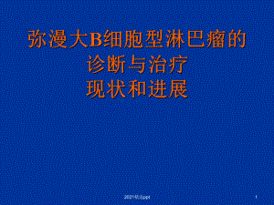 弥漫性大B细胞淋巴瘤的诊断与治疗现状和进展课件整理.ppt