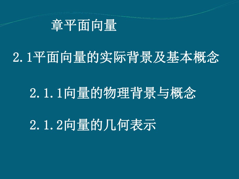 平面向量背景及基本概念优秀课件.ppt_第1页