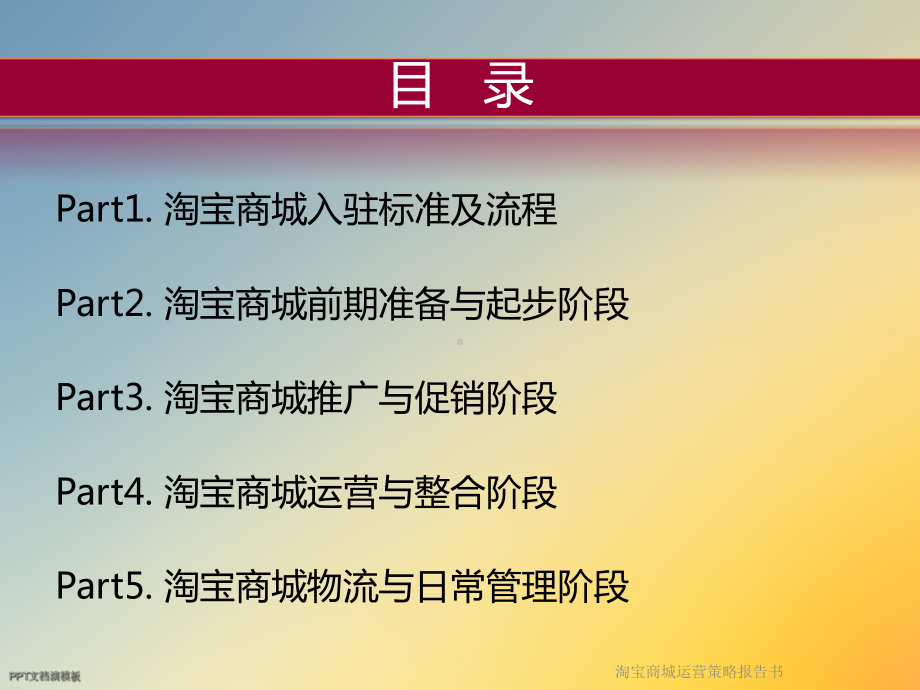 淘宝商城运营策略报告书课件.ppt_第2页