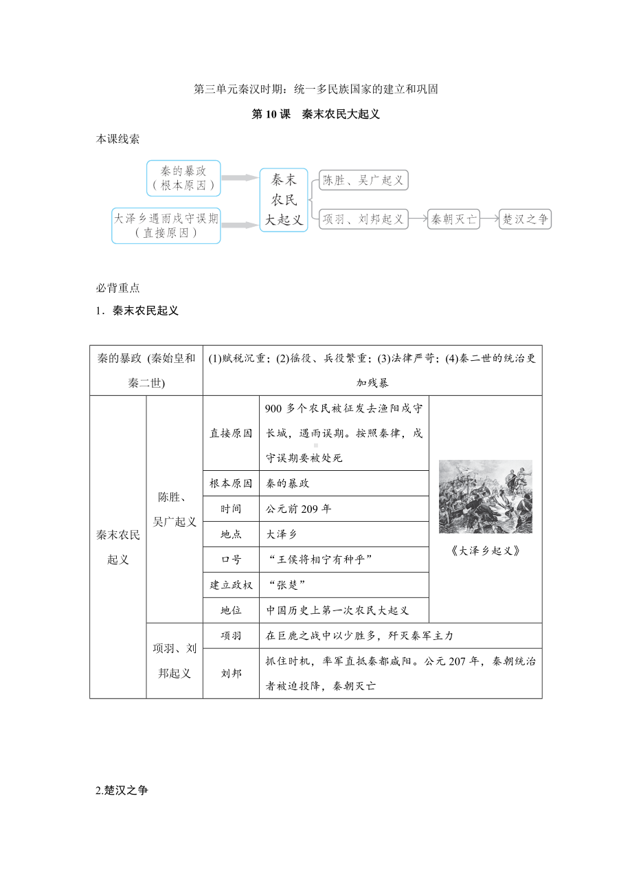 第10课　秦末农民大起义 -（部）统编版七年级上册《历史》.docx_第1页