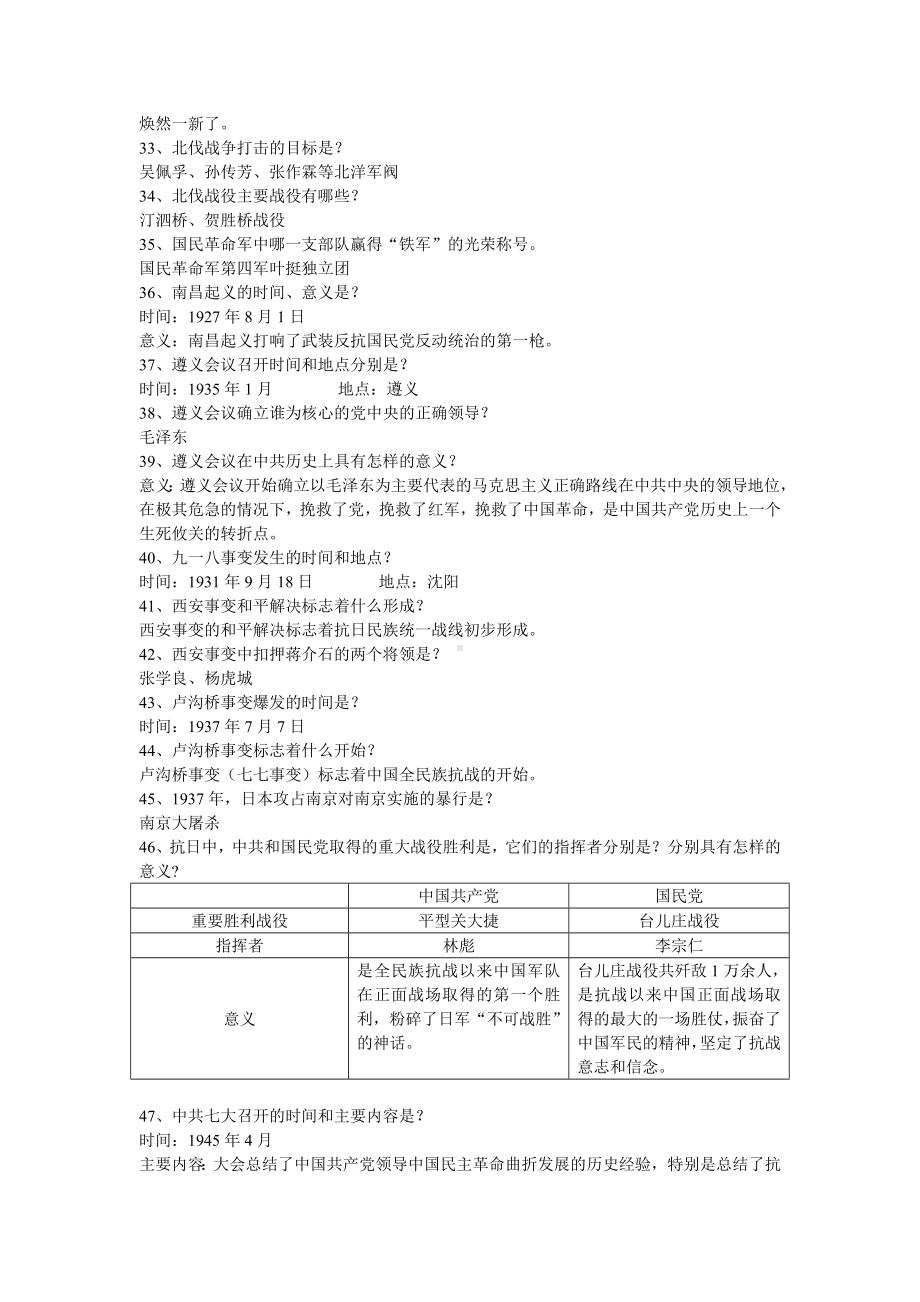 （部）统编版八年级上册《历史》期末复习考点及知识点默写.docx_第3页