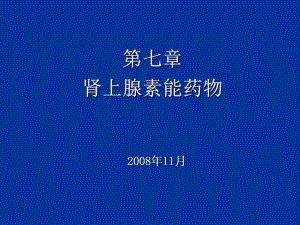 拟肾上腺素药药物化学-教学课件.ppt