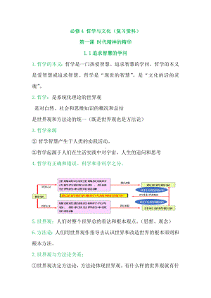 （部）统编版《高中政治》必修第四册哲学与文化复习资料.docx