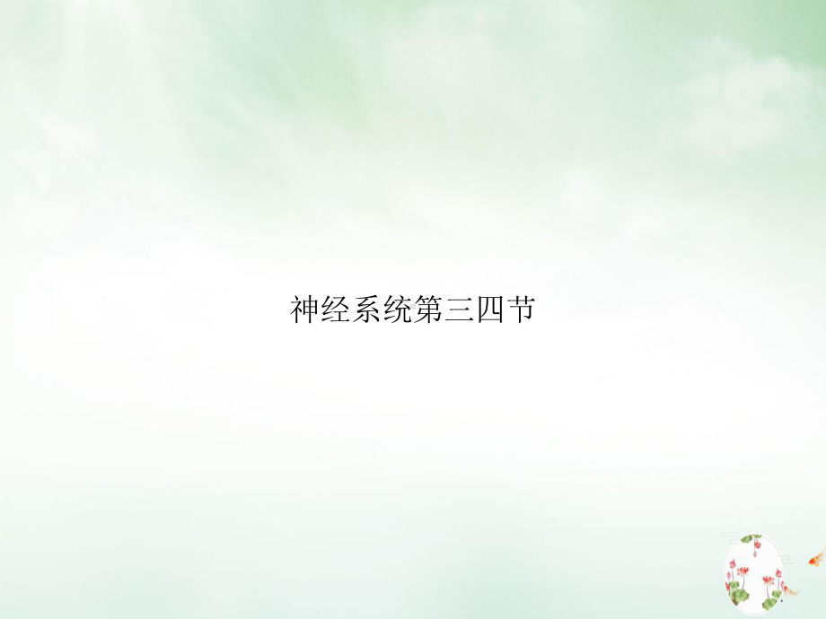 神经系统第三四节课件整理.ppt_第1页