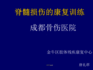 脊髓损伤的康复训练课件整理.ppt