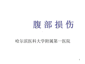 腹部损伤治疗及护理课件.ppt