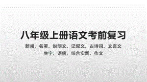 （部）统编版八年级上册《语文》考前复习 （ppt课件20张）.pptx