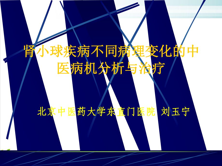 肾小球疾病不同病理变化分析与治疗讲义课件演示整理.ppt_第1页