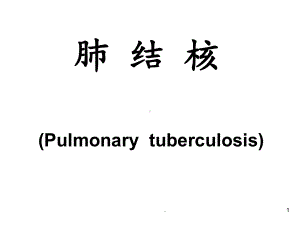 肺结核是结核分枝杆菌引起的肺部慢性传染性疾病课件整理.ppt