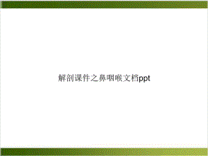 解剖之鼻咽喉课件.ppt