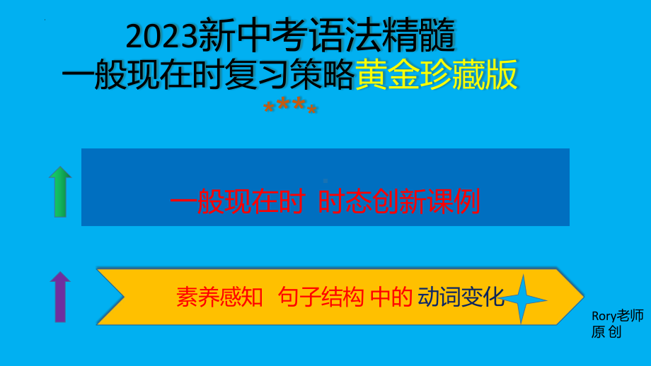 人教版七年级上册《英语》期末 一般现在时大总结复习+ 口诀 依时定态依态定形 ppt课件.pptx_第1页