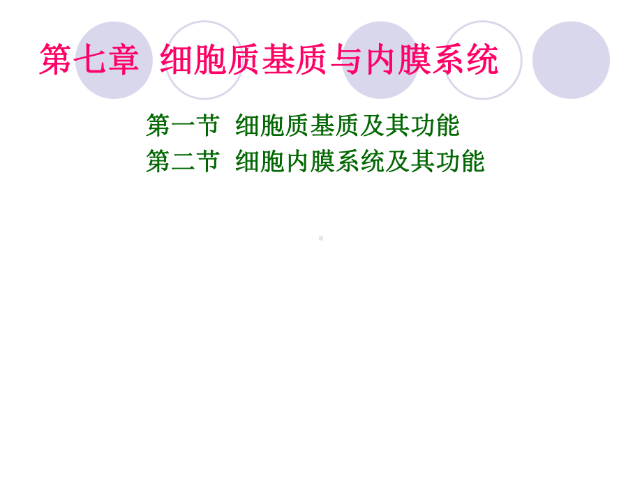 细胞质基质与内膜系统课件.ppt_第1页