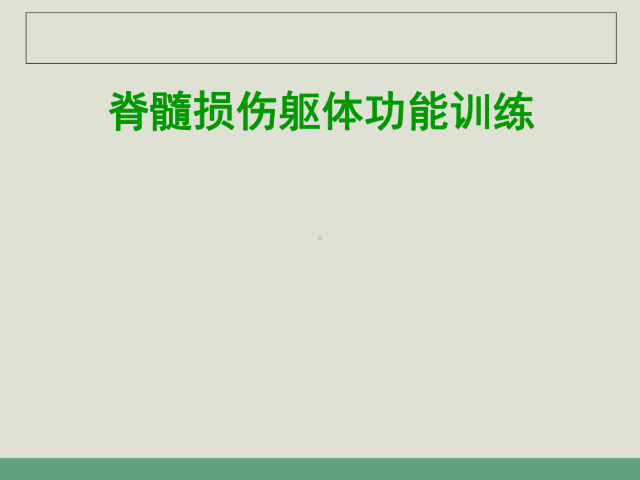 脊髓损伤躯体功能训练课件.ppt_第1页