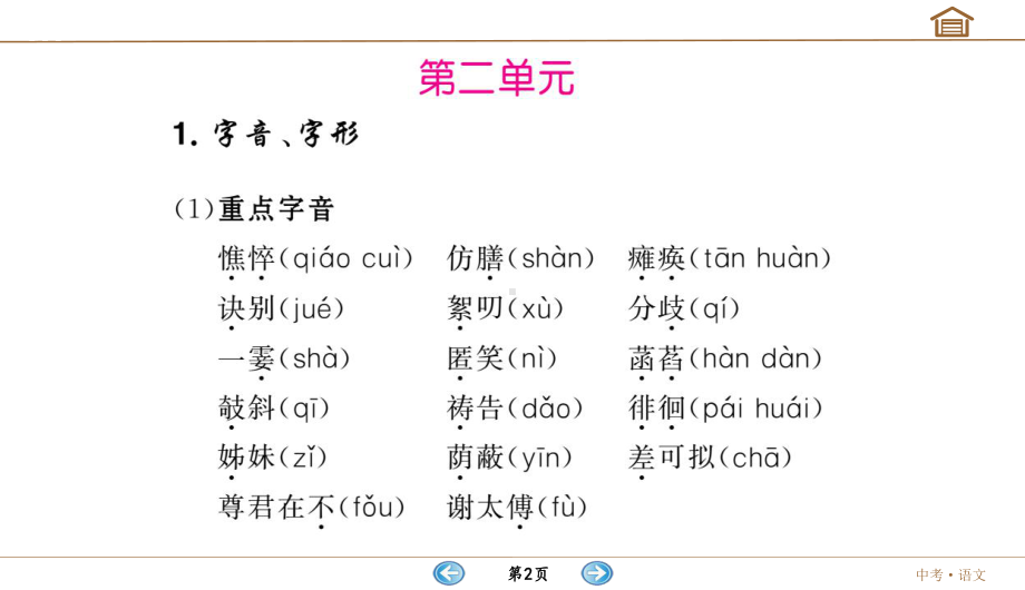 （部）统编版七年级上册《语文》第二单元中考教材知识梳理ppt课件.ppt_第2页