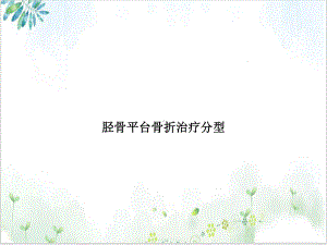 胫骨平台骨折治疗分型培训课件.ppt