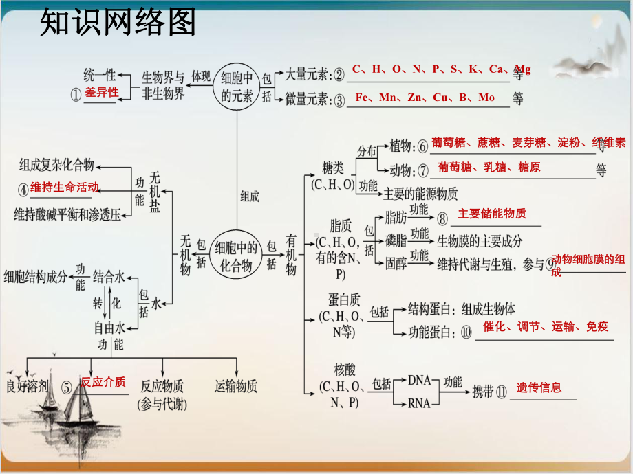 细胞成分高考一轮复习生物课堂课件.ppt_第3页