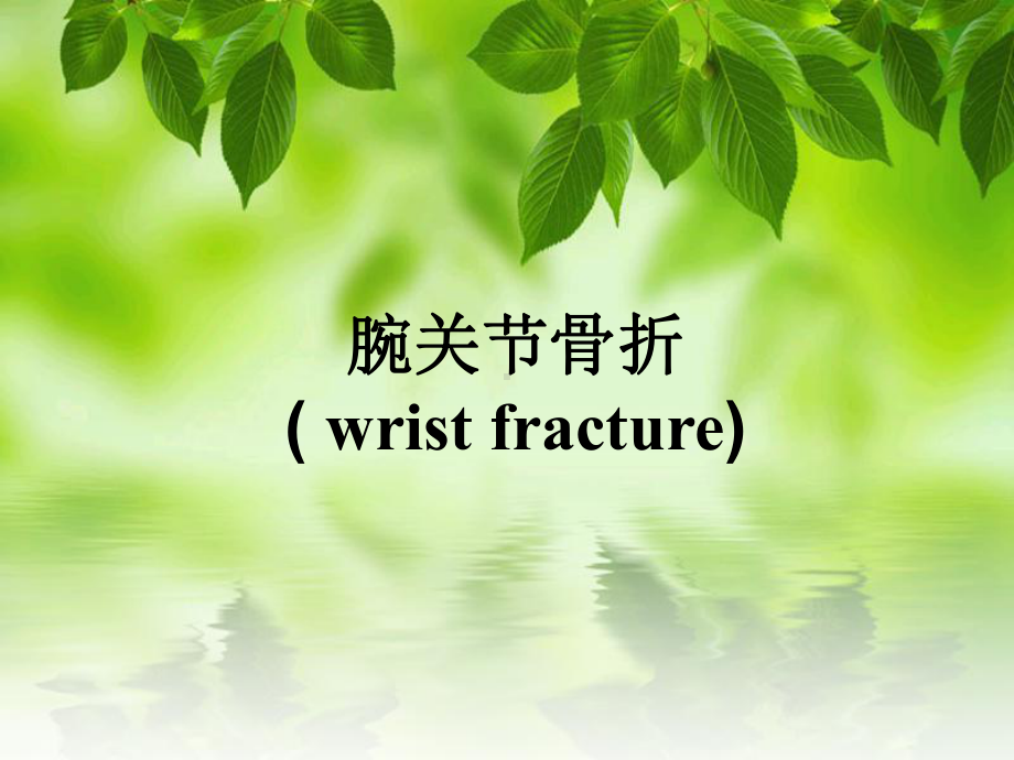 腕关节骨折(wristfracture)课件.ppt_第1页