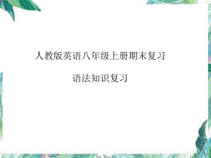 2022新人教版八年级上册《英语》期末语法知识复习ppt课件 .pptx