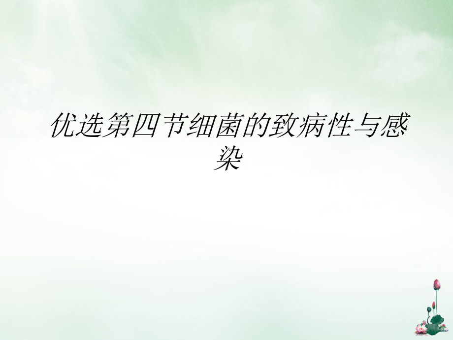 第四节细菌的致病性与感染优质讲课课件.ppt_第2页