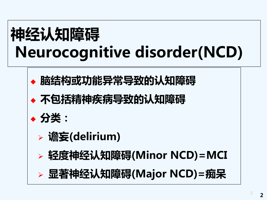 神经认知障碍的诊断思路-课件.ppt_第2页