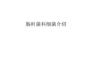 肠杆菌科细菌介绍知识交流课件.ppt