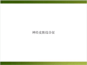 神经皮肤综合征示范课件.ppt