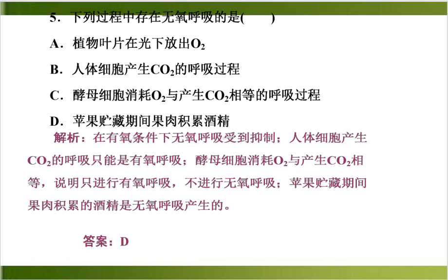 细胞呼吸方式判断影响呼吸因素和应用培训讲义课件.ppt_第3页