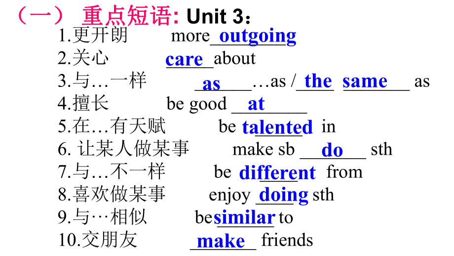 2022新人教版八年级上册《英语》Units 3 - 4 期末复习 ppt课件 .pptx_第2页