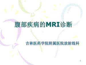 腹部疾病的MRI诊断课件.ppt