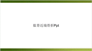 肱骨近端骨折讲课课件.ppt