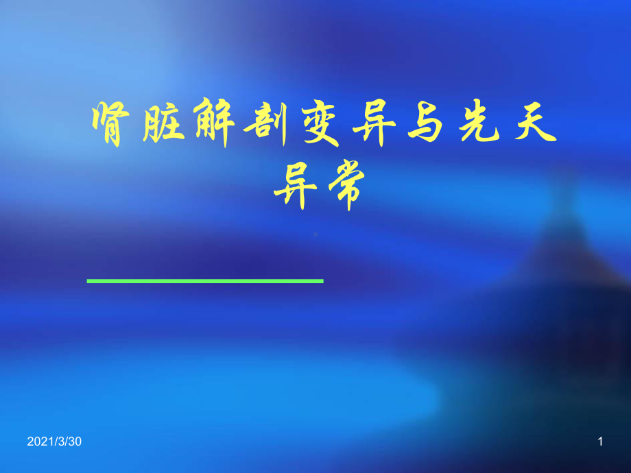 肾脏解剖变异课件.ppt_第1页