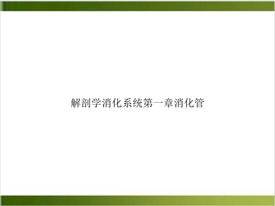 解剖学消化系统一章消化管培训课件.ppt_第1页